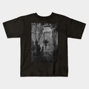 The Raven - Gustave Dore Kids T-Shirt